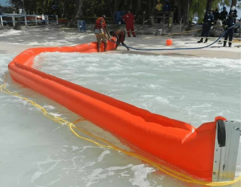 Inflatable Oil Boom, Oil Boom Tiup 
