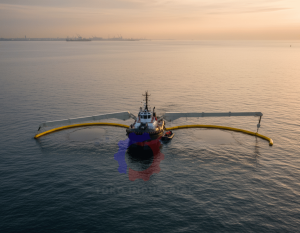 Oil Boom Konfigurasi Double Sweep