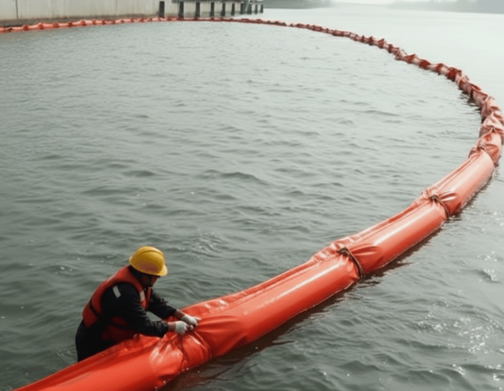 Oil PVC Boom_Oil Containment Boom_Solid Pvc Boom