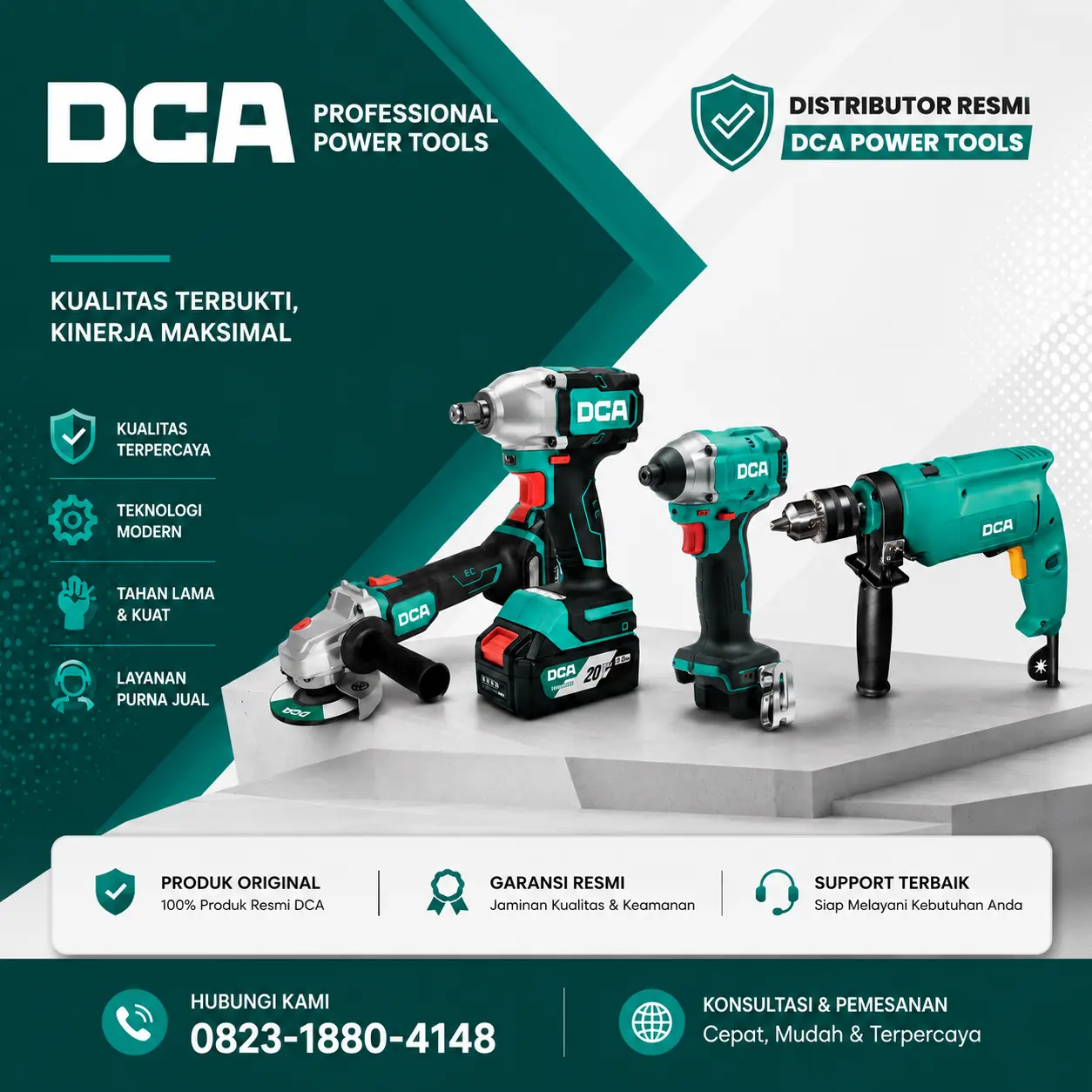 Distributor Mesin Bor DCA Resmi_Distributor Resmi Bor DCA