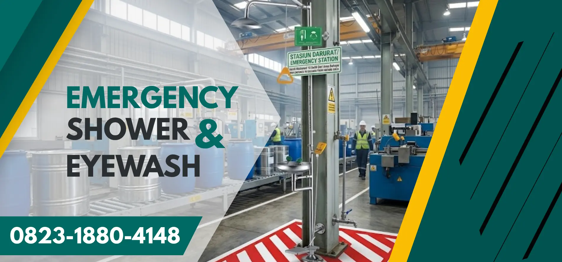Emergency Shower_Emergency Eyewash_Jual Emergency Shower Bekasi_Jual Emergency Shower