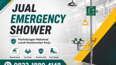 Jual Emergency Shower_Pancuran Darurat_Alat Pembilas Darurat_Shower Cuci Mata dan Badan