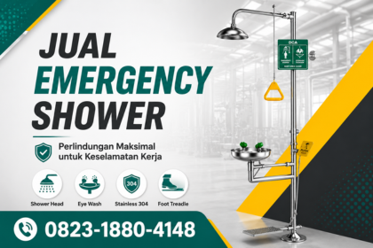 Jual Emergency Shower_Pancuran Darurat_Alat Pembilas Darurat_Shower Cuci Mata dan Badan