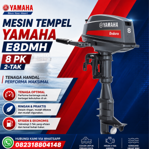 Mesin Tempel Yamaha E8DMH 8 PK 2-Tak