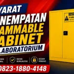 syarat penempatan flammable cabinet di laboratorium