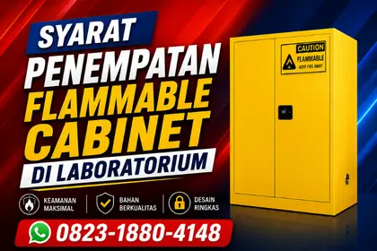 syarat penempatan flammable cabinet di laboratorium