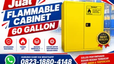 Jual Flammable Cabinet 60 Gallon_Flammable Cabinet 60 Gallon_Lemari Penyimpanan Bahan Kimia