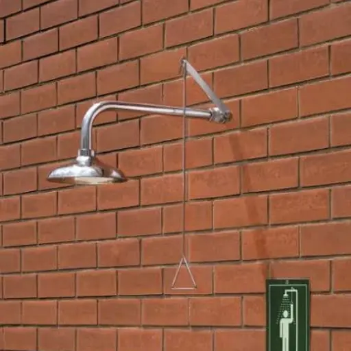 Wall-Mounted Safety Shower