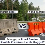 Road barrier plastik vs beton